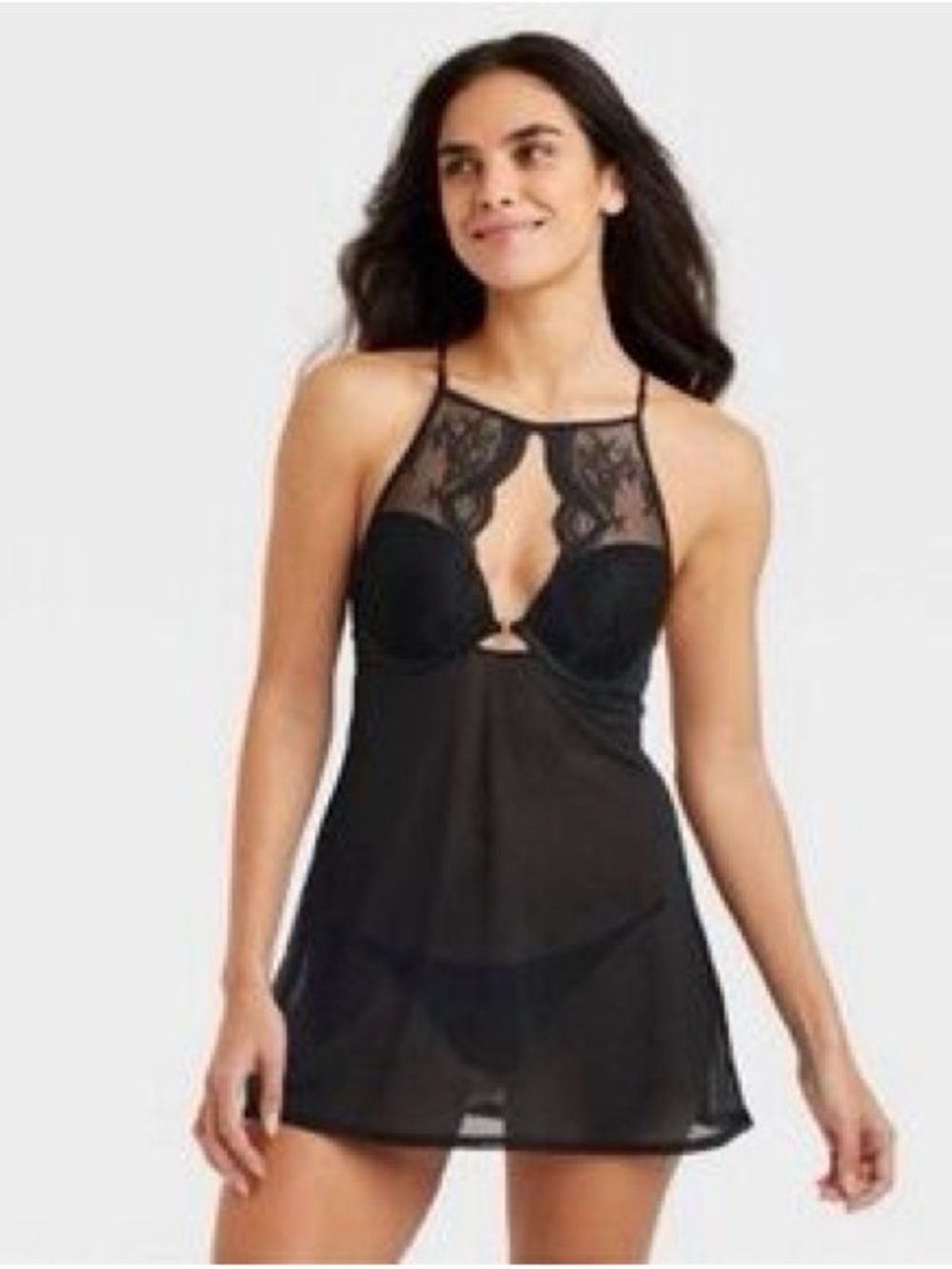 Auden Babydoll Mesh Sleep Set Intimates Sleepwear Women Size Small NWT
